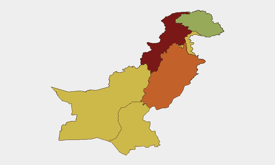 Pakistan sub-national risk map