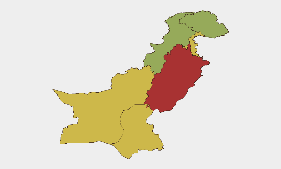 Pakistan sub-national risk map