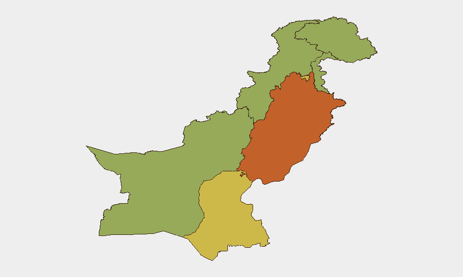 Pakistan sub-national risk map