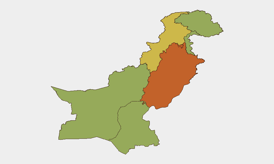 Pakistan sub-national risk map
