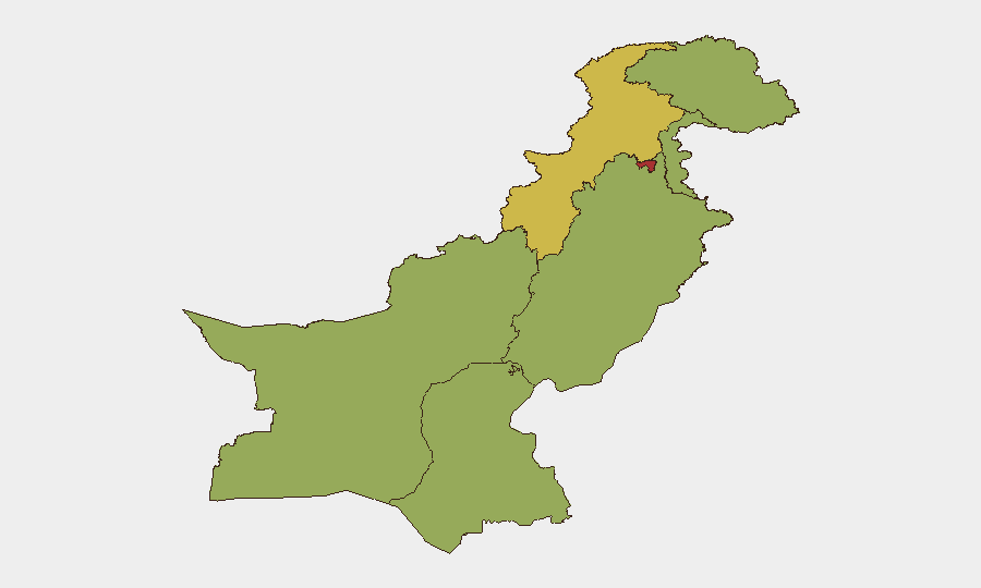 Pakistan sub-national risk map