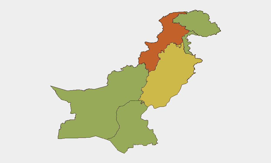 Pakistan sub-national risk map