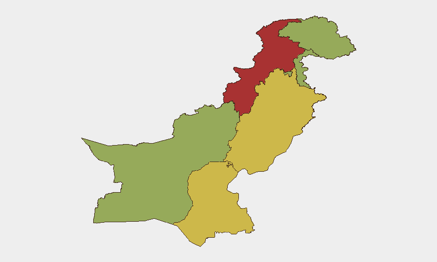 Pakistan sub-national risk map