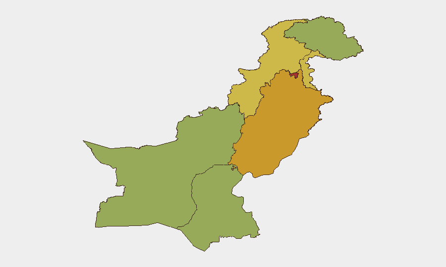 Pakistan sub-national risk map