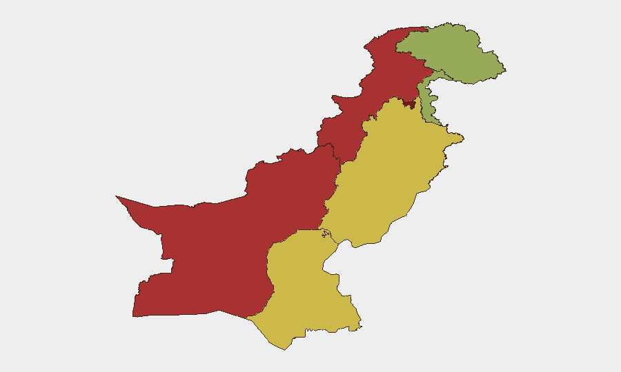 Pakistan sub-national risk map