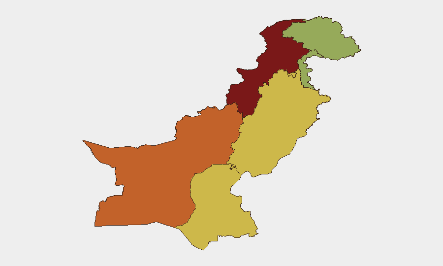 Pakistan sub-national risk map
