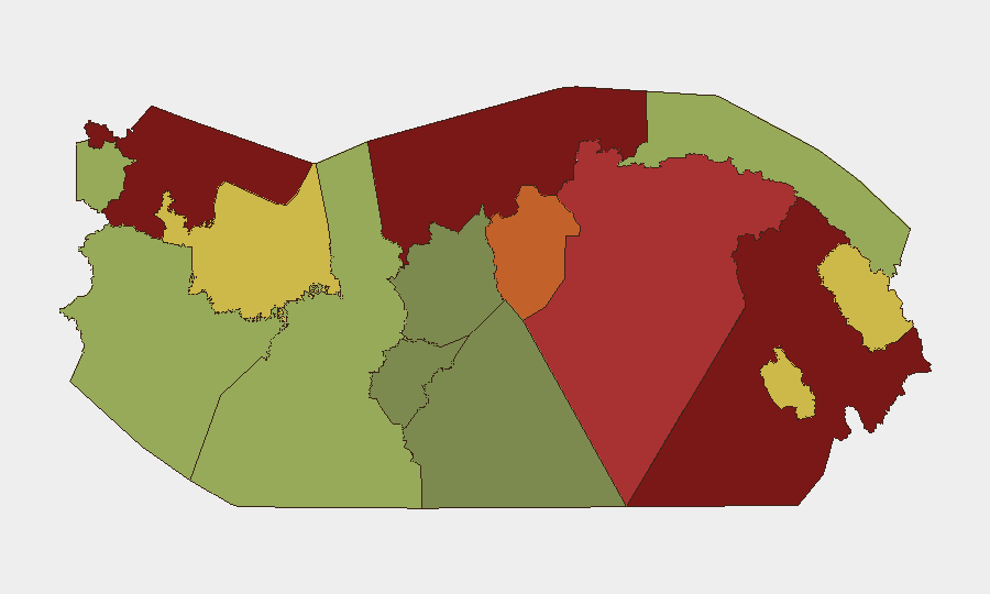 Panama sub-national risk map
