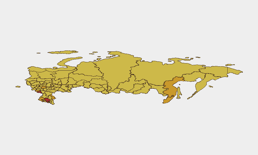 Russia sub-national risk map