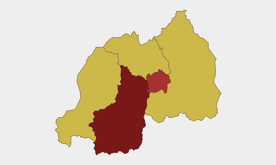 Rwanda sub-national risk map