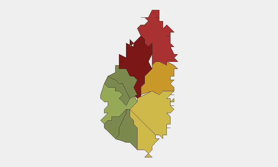 Saint Lucia sub-national risk map