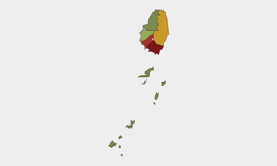 Saint Vincent sub-national risk map