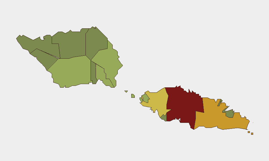 Samoa sub-national risk map