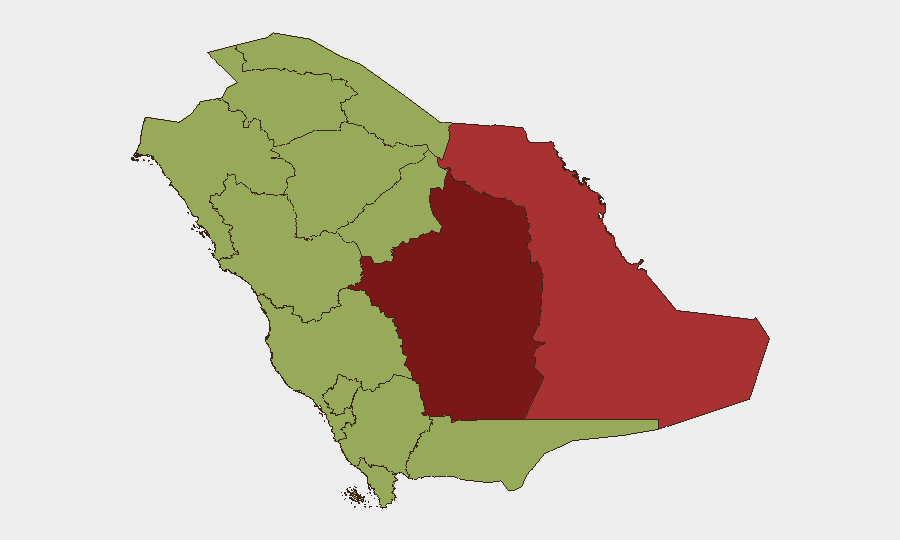 Saudi Arabia sub-national risk map