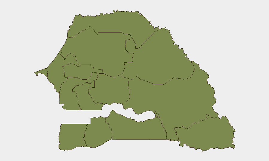 Senegal sub-national risk map