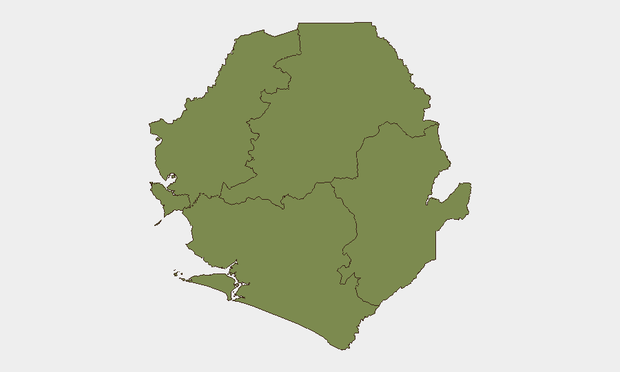 Sierra Leone sub-national risk map
