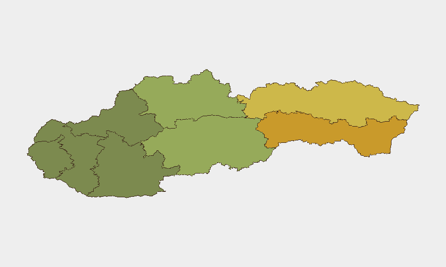 Slovakia sub-national risk map