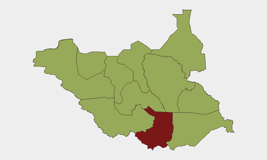 South Sudan sub-national risk map