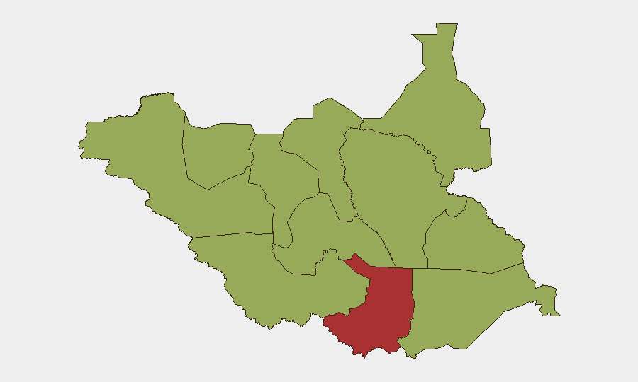 South Sudan sub-national risk map