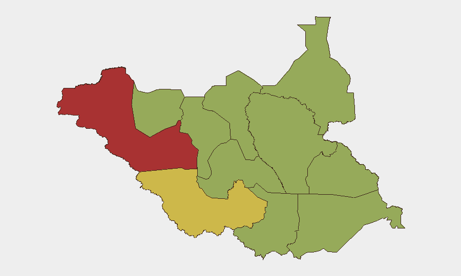 South Sudan sub-national risk map