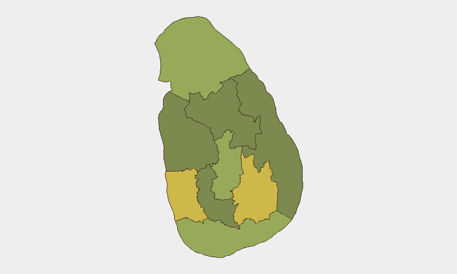 Sri Lanka sub-national risk map