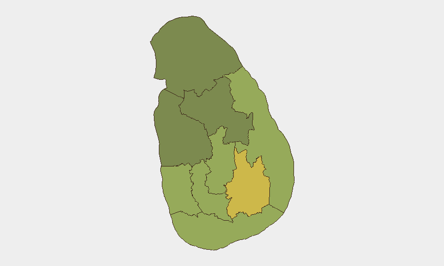 Sri Lanka sub-national risk map