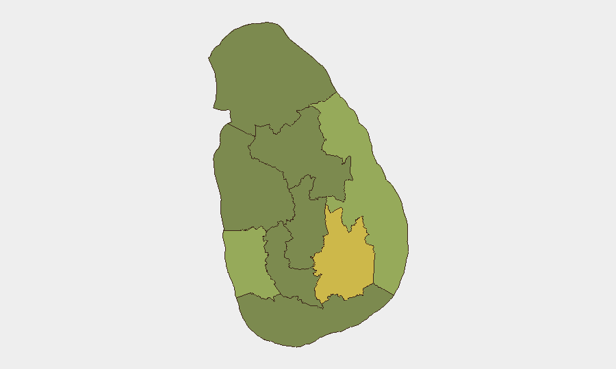 Sri Lanka sub-national risk map