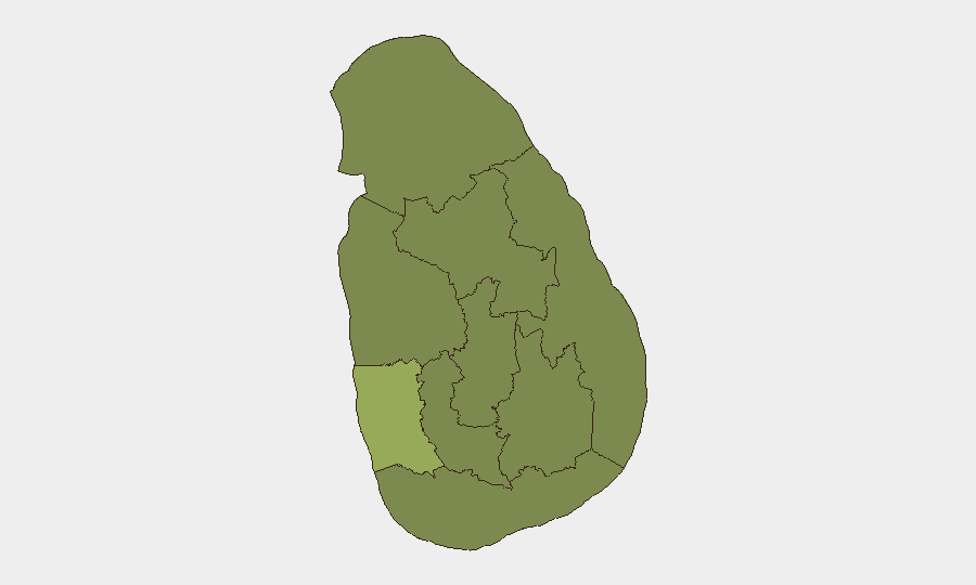 Sri Lanka sub-national risk map