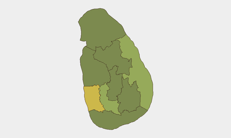 Sri Lanka sub-national risk map