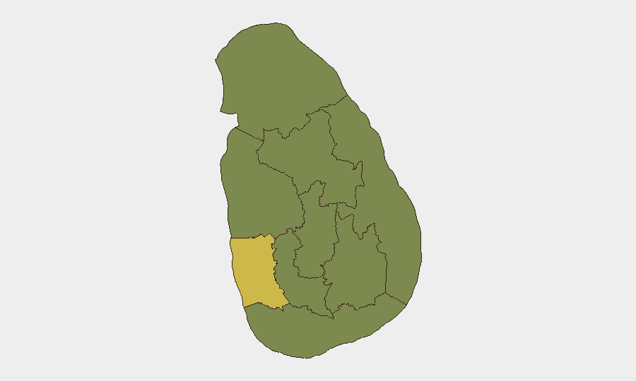 Sri Lanka sub-national risk map