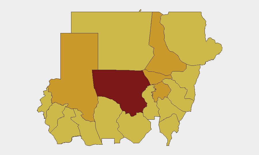 Sudan sub-national risk map