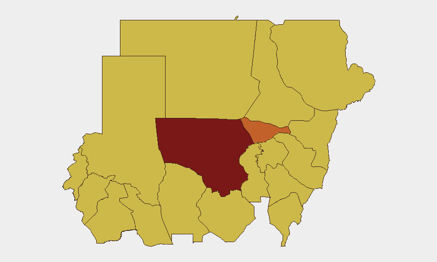 Sudan sub-national risk map