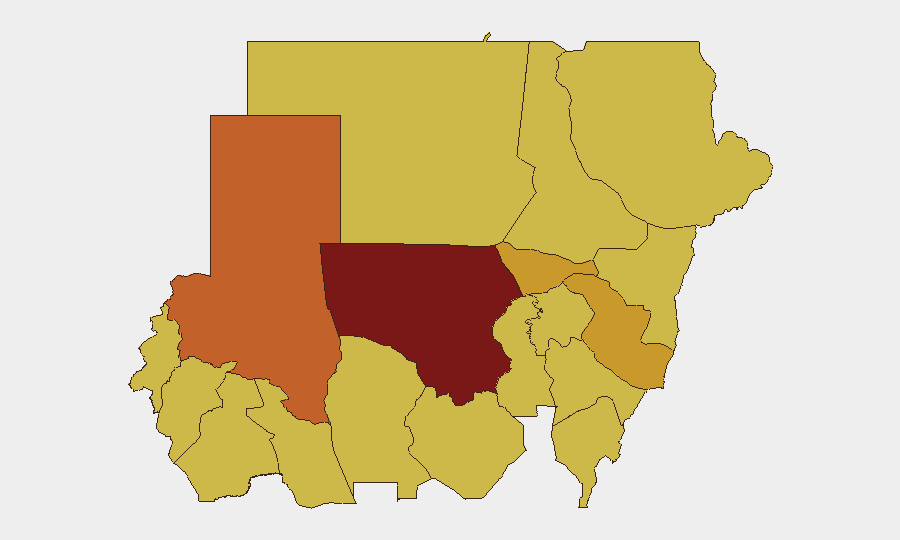 Sudan sub-national risk map