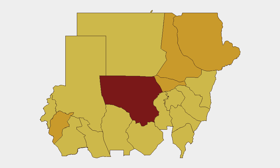 Sudan sub-national risk map