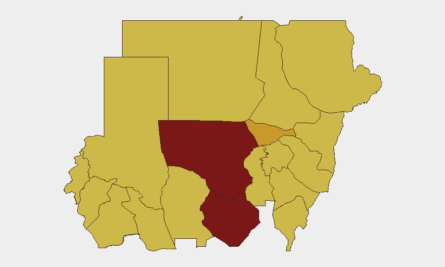 Sudan sub-national risk map
