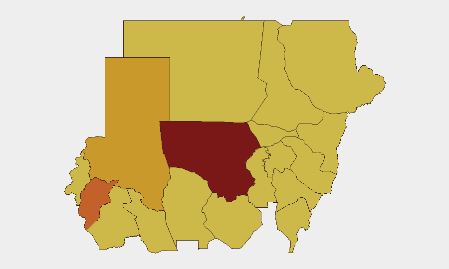 Sudan sub-national risk map