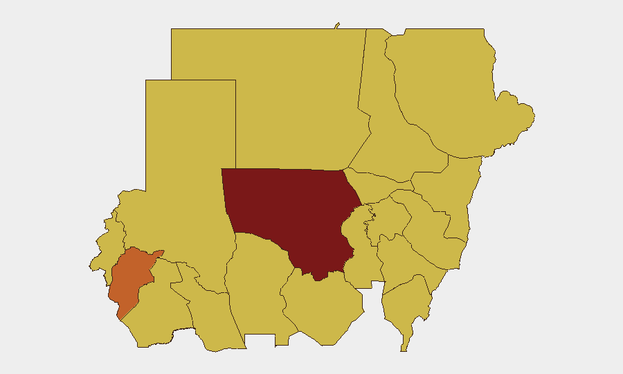 Sudan sub-national risk map