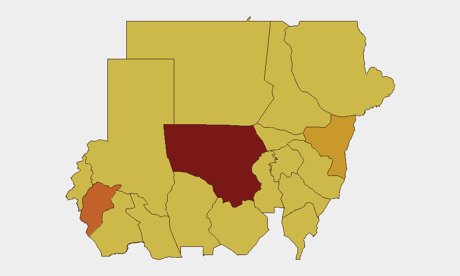 Sudan sub-national risk map