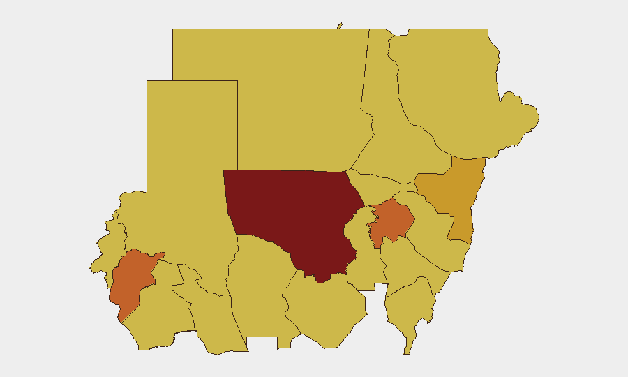 Sudan sub-national risk map