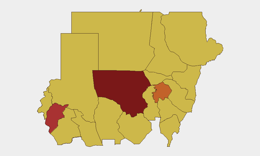 Sudan sub-national risk map