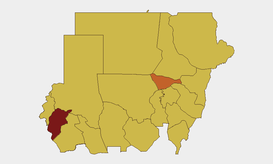 Sudan sub-national risk map