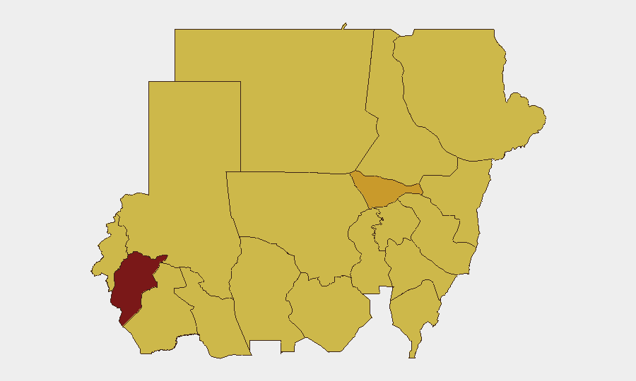 Sudan sub-national risk map