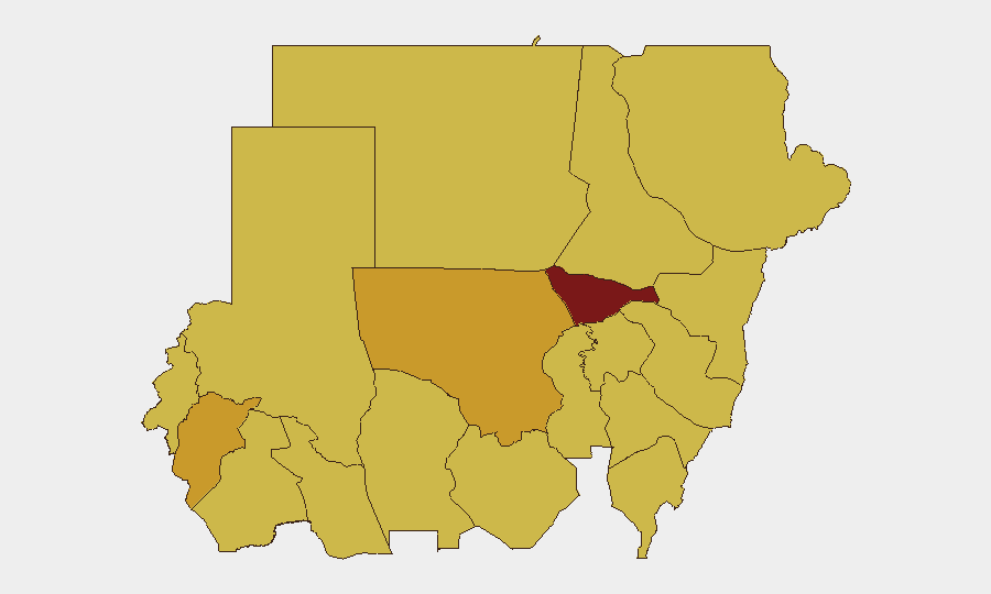 Sudan sub-national risk map