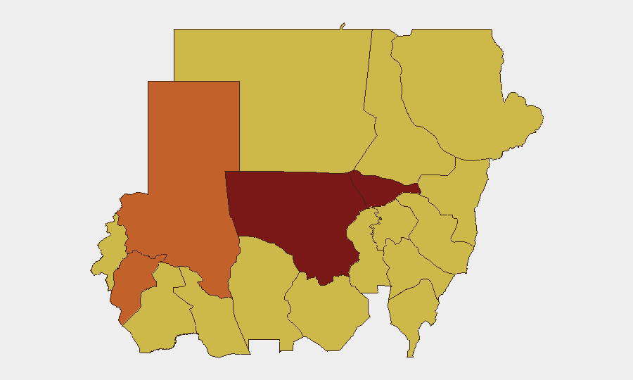 Sudan sub-national risk map