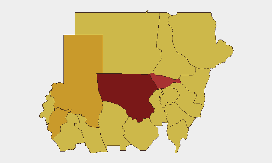 Sudan sub-national risk map