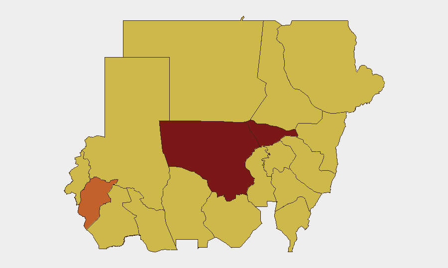 Sudan sub-national risk map