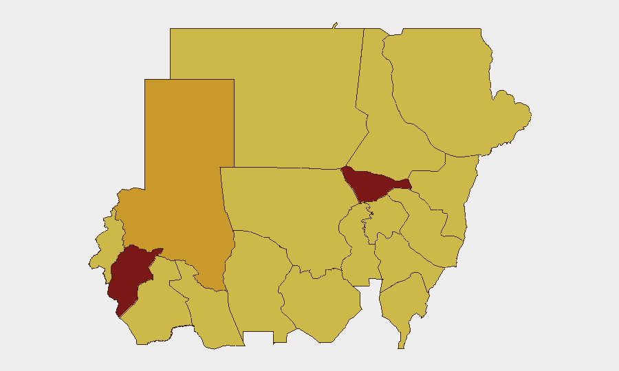 Sudan sub-national risk map