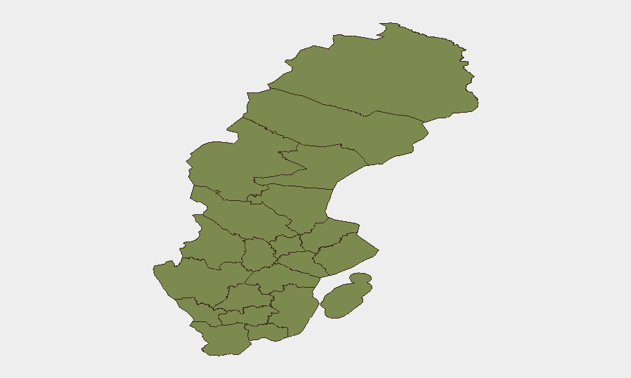 Sweden sub-national risk map