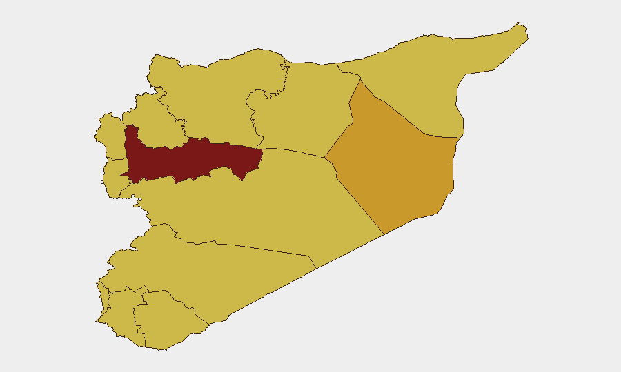 Syria sub-national risk map