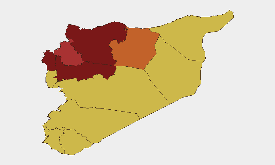 Syria sub-national risk map
