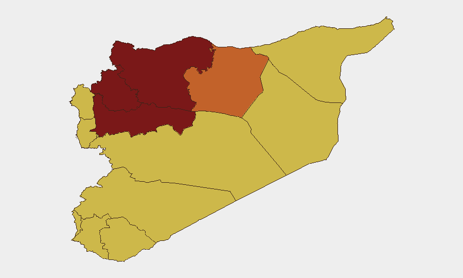 Syria sub-national risk map